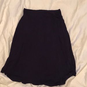Purple skirt with twist detail